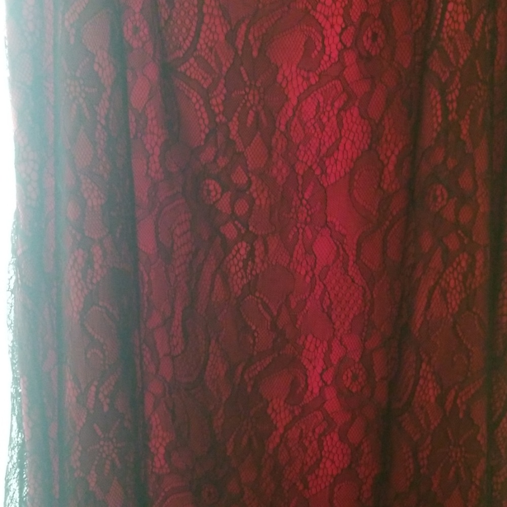 Red & Black lace dress
